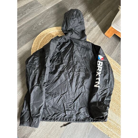 BRIXTON Men's Claxton Stowell Hood Jacket Size M In Black - Picture 12 of 13